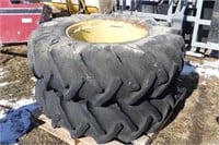 Pair of 14.9-24 Tires and Rims