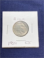 1929 buffalo nickel coin