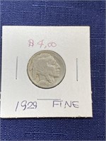 1929 buffalo nickel coin