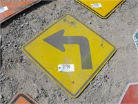 metal sign --curve arrow