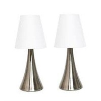 2 PACK TABLE LAMP SET WITH SHADES