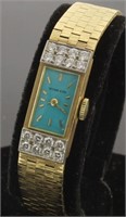 14kt Gold Tiffany & Co. Ladies Diamond Watch