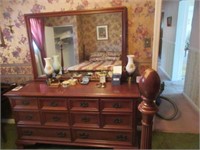 Cherry Gibbard dresser and mirror