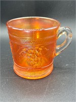 Carnival Glass Marigold Dugan Grape Mug