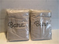 LOT 2 BARE KING PILLOWCASE SET