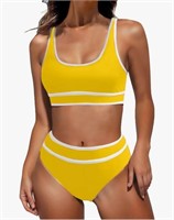 XL B size OPHPY Womens High Waist Bikini Sets