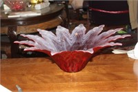 Large Murano Leaf Bowl