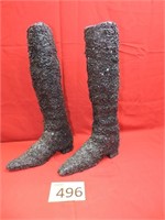 Decorative Sparkly Display Boots