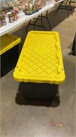 Large heavy duty yellow and black tote