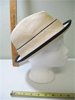 Rivingson & Moit NewYork Fedora Straw Hat Size M/L