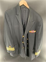 WWII US Navy medical officer's blue coat only