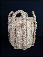 Rushed log basket 25"tall x 18" diameter $315