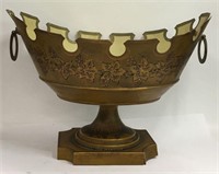 French Painted Tin Footed Center Bowl