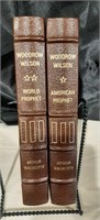 Two volumes Woodrow Wilson World Prophet