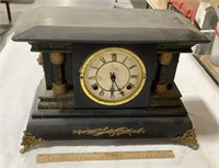 Mantel clock - has no key & no visible brand