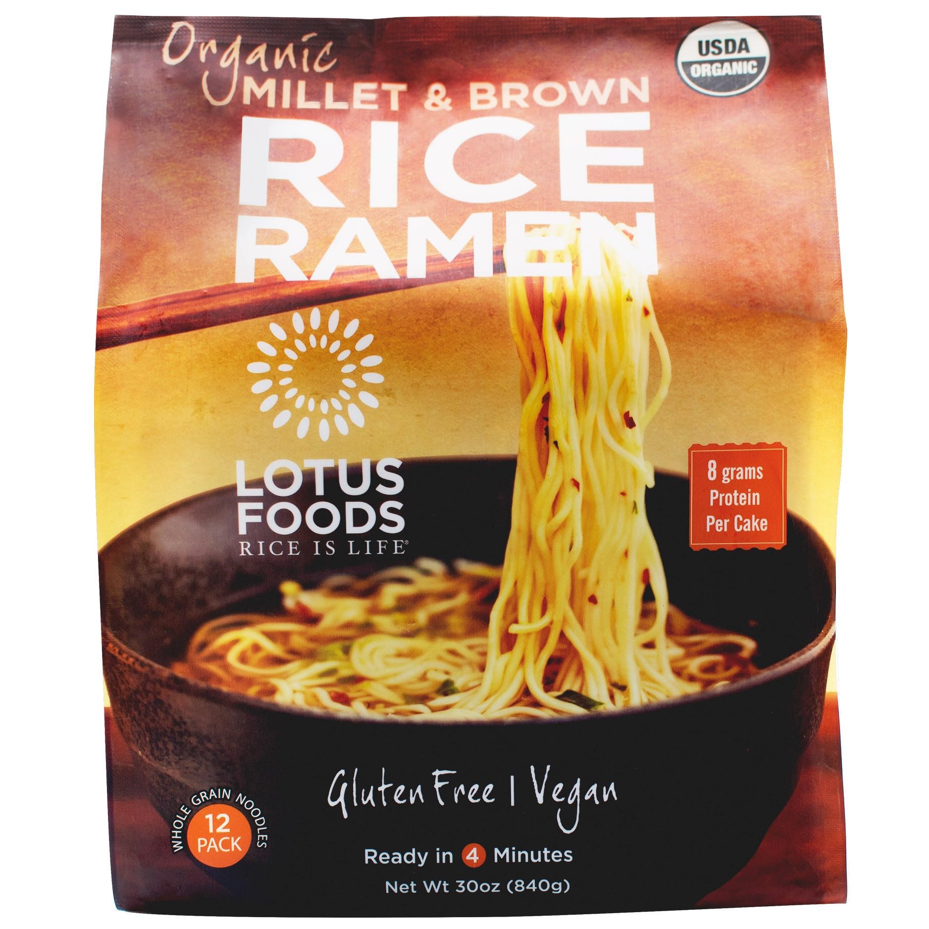 Lotus Foods Organic Millet Rice Ramen, 12 ct