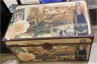 French provincial style travel trunk with
