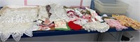 Vintage Linens- Doilies, Aprons, Ladies Hankies,