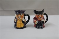Miniature toby mugs