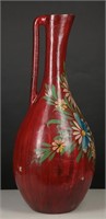 Mexican Folk Art Pottery Pitcher Vase- Extra Large