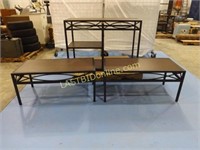 METAL FRAME COFFEE TABLES & 1 ENTERTAINMENT CENTER