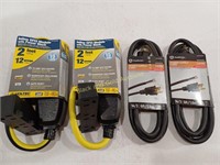 2 Inline GFCI Modules & 2 6 ft Power Supply Cords