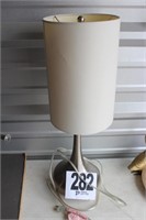 Modern Silver Lamp with Shade (U235)