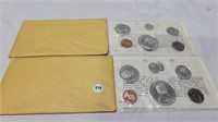 2 silver 1966 Canadian uncirculated coin sets