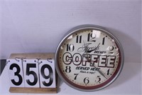 Coffee Wall Clock 10"
