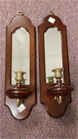 (2) mirrored wall sconces