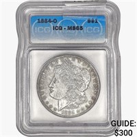 1884-O Morgan Silver Dollar ICG MS65