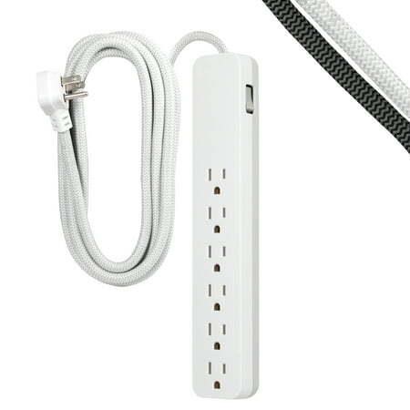 GE Surge Protector  840J  10ft  White