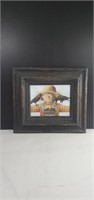 Framed Scarecrow Art Print/Lithograph in