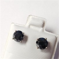 $600 10K  Black Diamond(1.26ct) Earrings