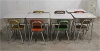 (8) School Desks & (8) Chairs