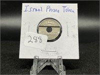 Vintage Israel Phone Token"