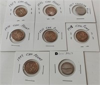 Canadian Centennial 10 Cent Pieces & Assorted