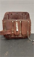 Leather 5 pocket standard tool pouch