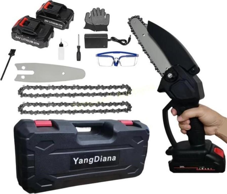 YangDiana Mini Chainsaw  6 Inch  Cordless