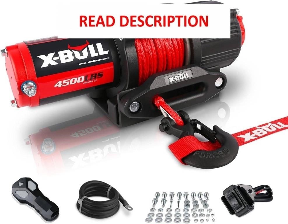 X-BULL 4500 lbs Winch 12V Electric Winch Kits
