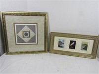 2 Framed Art Pcs