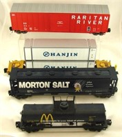 (4) MTH RAIL KING & ATLAS CARS