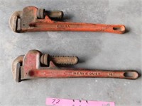 2- 18" steel pipe wrenches