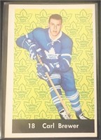 1961 Parkhurst #18 Carl Brewer Hockey Card