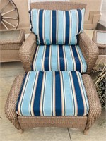 Martha Stewart Living Chair,Cushions,Footstool