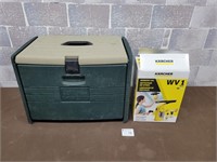 Window vac and plastic tool box