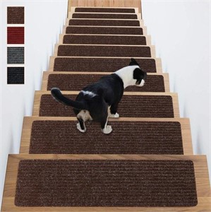 Antdle Stair Treads Non-Slip Carpet Indoor Set of