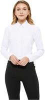 [Size : XS] MGWDT Button Down Shirt Women Long Sle