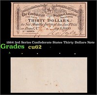 1864 3rd Series Confederate States Thirty Dollars