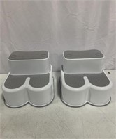 2 PACK OF TODDLER STEP STOOLS, 12.75 X 10.25 IN.